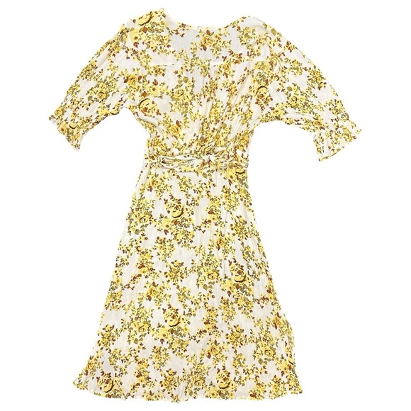Faithfull The Brand Rafa Midi Dress in Goldie Floral Women’s 6US/Medium - Picture 4 of 7